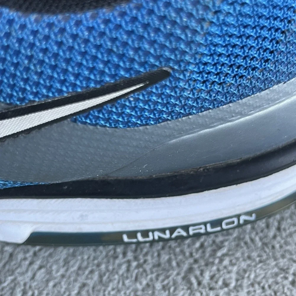Nike 483841-400 Lunarlon Hyperfuse 2011 Blue Lace-Up‎ Golf Shoes Men's US 9.5